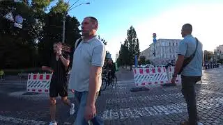 Ukraine. Kyiv. A walk down the city streets from Mykhailivska sq to Maidan