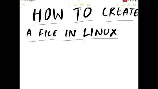 Command to create File in linux | touch command