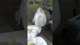 разгрузка селитры.