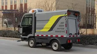 Baiyi-C12 Electric 4-wheel Muti-function road high-pressure washing vehicle Street sweeper