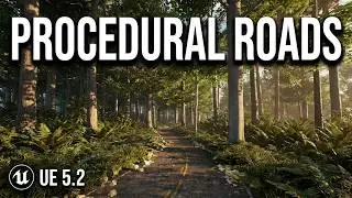 Unreal 5.2  Procedural Content Generation Spline road