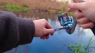 Ловля щуки на самодельную необычную блесну осенью