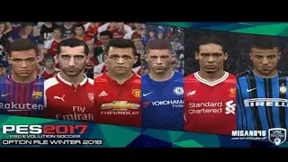 OPTION FILE PES2017/2018 FINAL FEBRUARY 2018