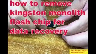 kingston monolith usb flash drive how to remove flash chip