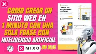 Cómo Crear UN SITIO WEB en 1 MINUTO con 1 FRASE con Inteligencia Artificial🤖