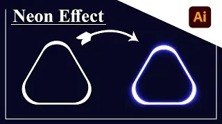 How to Create a Neon Text Effect in Adobe Illustrator. Make #Neon_Effect in illustrator cc.