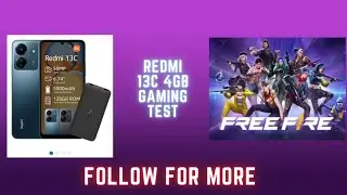 Redmi 13C I Gaming Test | Freefire