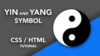 how to create animated yin yang symbol pure CSS and HTML