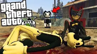 BENDY AND THE INK MACHINE KILLS BORIS MOD w/ BENDY, EVIL BENDY & BORIS (GTA 5 Mods Gameplay)