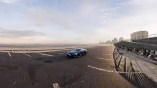 Car on Beach 360 Video