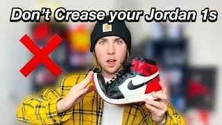 How to Prevent Creases on Jordan 1's!!!! (Tips and Tricks)