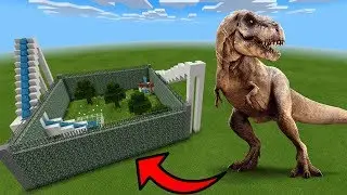MCPE: How To Make a T-Rex Water Slide