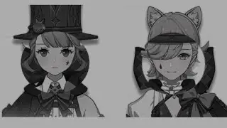 Genshin characters as CapCut templates pt 7(?)