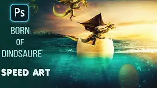 Born Of Dinosaure Photo Manipulation Tutorial in Photoshop || Hasan Mia