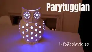 Partyugglan | Glasljushållare | Ljusbas | Vintern 2018