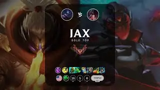Jax Top vs Akali - NA Grandmaster Patch 13.15