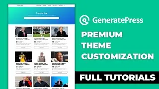 GeneratePress Premium Theme Customization Full Tutorials in Hindi