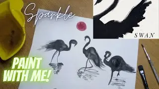 Easy Swan Painting I How To Draw Swan I Watercolor Paint