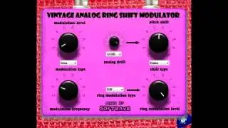 VINTAGE ANALOG RING SHIFT MODULATOR  VST Demo - guitar VST pedal with vintage warm sound