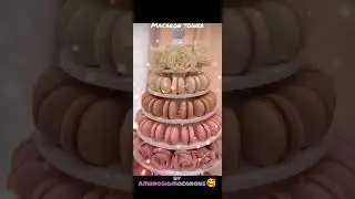 Wooden macaron tower stand dessert display treat bar table wedding anniversary birthday shower bar