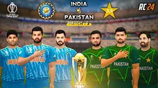 World Cup 2023 🏆 In Real Cricket 24 || IND vs PAK || Match - 3 || RC24 @RealCricket