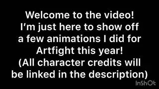 Artfight 2020 animations!