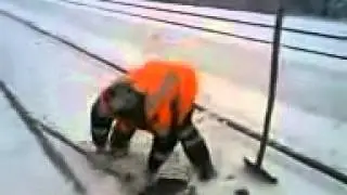 Drunk russian MTA worker