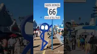 I'm in Santa Monica just for a break from yesterday. 🍔🏖🎡🎢🌊