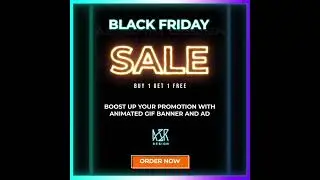 BLACK FRIDAY SALE animated Gif banner design by ASRAHIMDESIGN