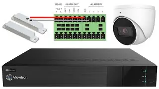 Magnetic Door Sensor / Security DVR Alarm Input Recording Setup