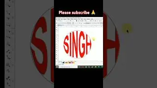 How to Convert Text to Shape in Coreldraw | #graphicdesign #coreldarw #logodesign