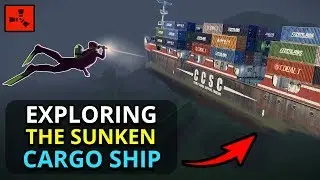 Searching For LOOT On The SUNKEN CARGO SHIP!! - Rust Custom Map Survival Ep2