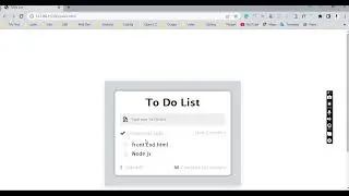 To do List by Coding ninjas Skill Test Project