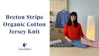 Breton Stripe Organic Cotton Jersey Knit | Core Fabrics