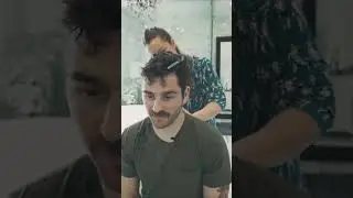 Сама подстригла мужа !!! - #shorts