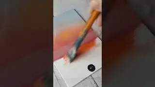 ocean sunset painting #acrylicpainting #art