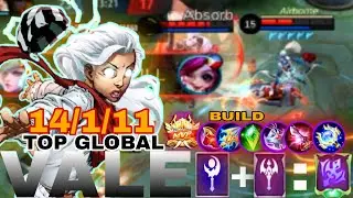 TUTORIAL VALE COMPLETE SET BUILD AND EMBLEM | VALE TOP GLOBAL | MOBILE LEGENDS