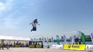 GIBBON BEACH GAMES TOKYO ODAIBA BEACH SLACKLINESオープン女子部門 準決勝 #スラックライン