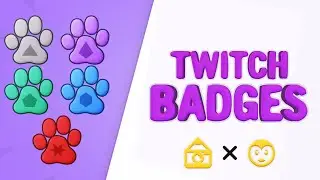 Free PSD Preview - Dog Paw Sub Badges - Custom