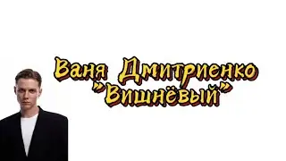Ваня Дмитриенко 
