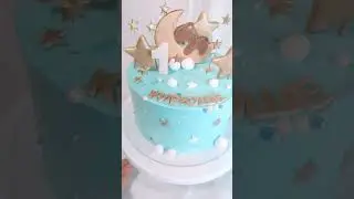 Торт с мишкой на луне