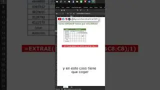 Como SEPARAR Textos por COLUMNAS #shorts