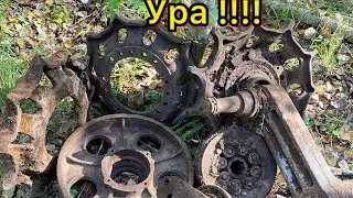 КИЛОМЕТРЫ ПО ЛЕСНОЙ ДОРОГЕ!! И МЫ НАШЛИ БОМБОВЫЙ МЕТАЛЛ!!   дорога траков нас не отпускает!!