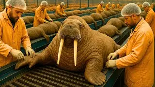 Inside the Massive Walrus Processing Megafactory Turning Arctic Harvests Into Global Exports