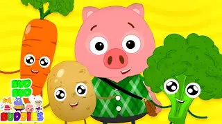 I Eat Vegetables | Vegetables Song For Babies | Nursery Rhymes & Kids Songs with Bud Bud Buddies