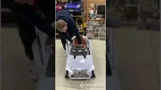 Электромобиль детский лексус с лыжами
