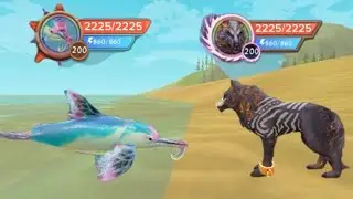 WildCraft Exclusive fight - Dolphin vs Wolf !