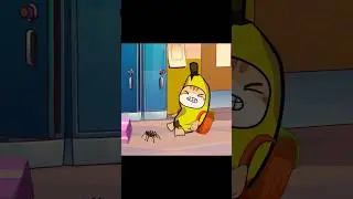 Nuget Gave Banana Cat A Scary Spider #shots