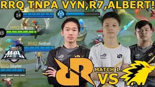 RRQ TANPA VYNN, R7 DAN ALBERTT! DIGANTIKAN OLEH AETHER YUMMY DAN VIOLENCE! RRQ VS ONIC MATCH 1 MPL!