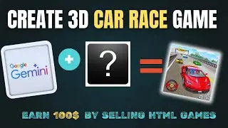 Create 3D Car Race Game Using HTML CSS and Javascript using AI - No Coding Required!